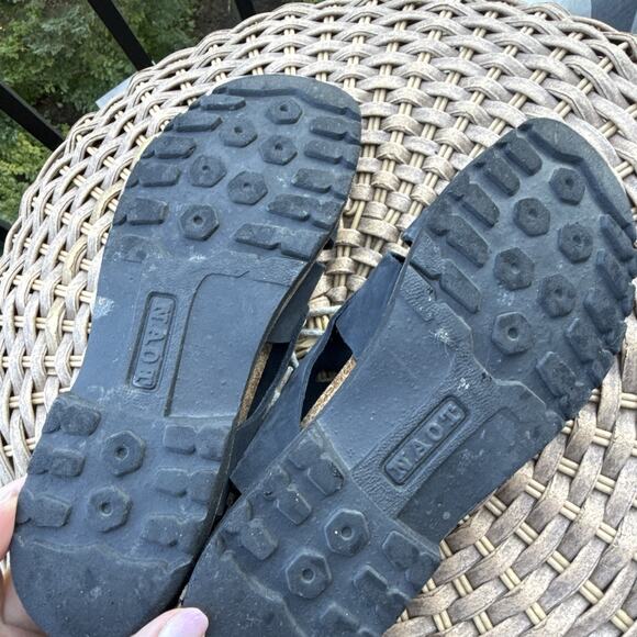 Naot Fisherman Style Black Leather Sandals Women's 39 or US 8 Comfort - Picture 16 of 16